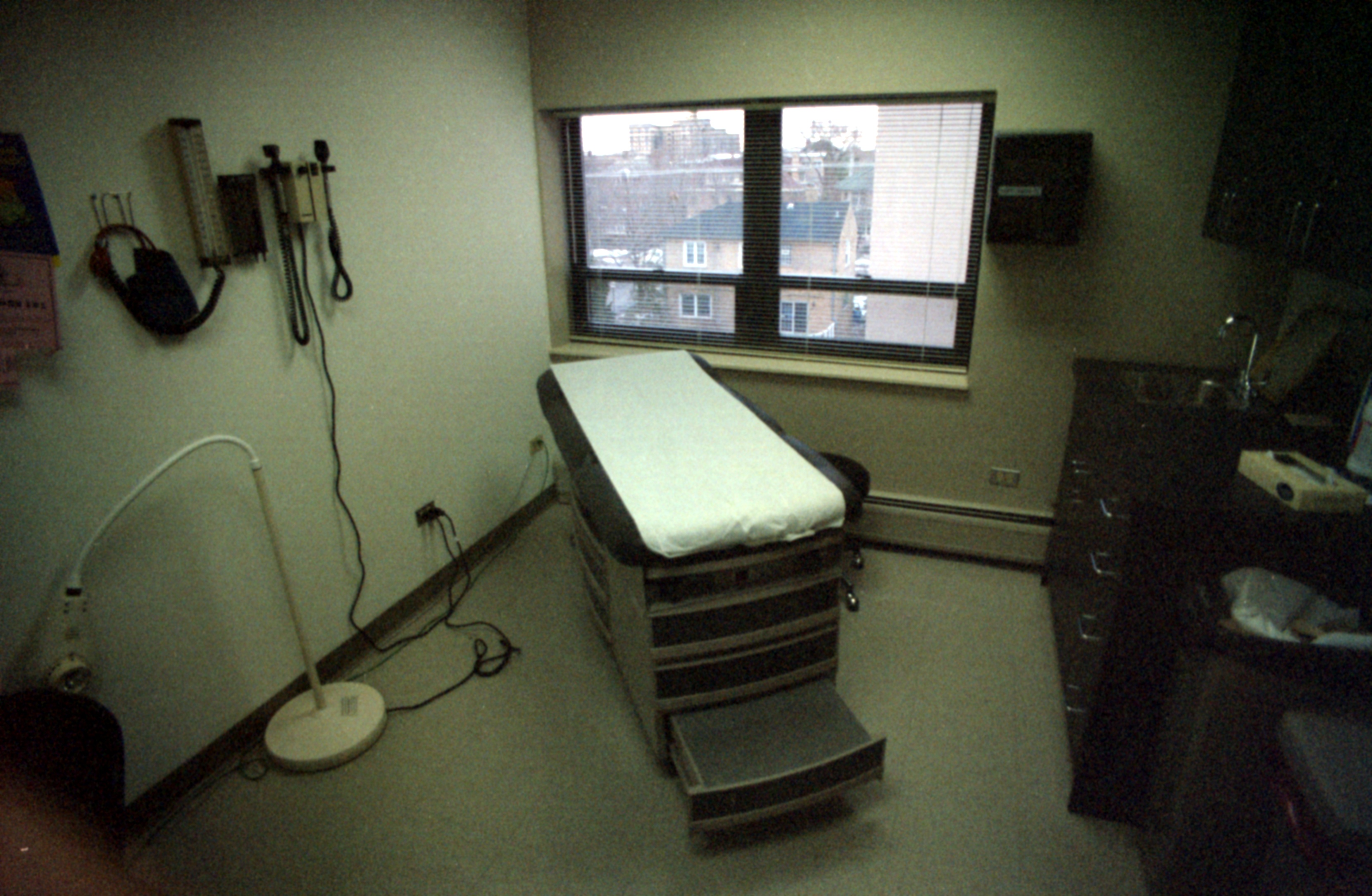 A clinic examination room