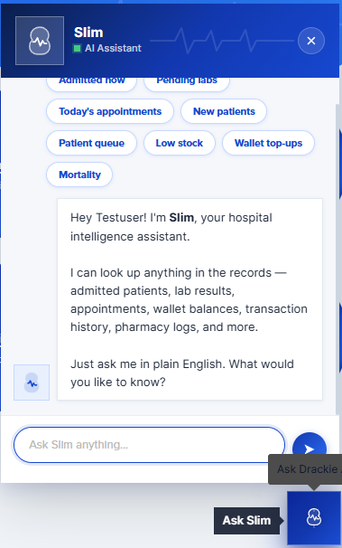 Slim AI assistant inside Elixir answering a staff question